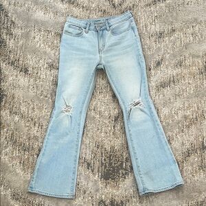 Old Navy- Light Blue Distressed Flare Jeans for Girls